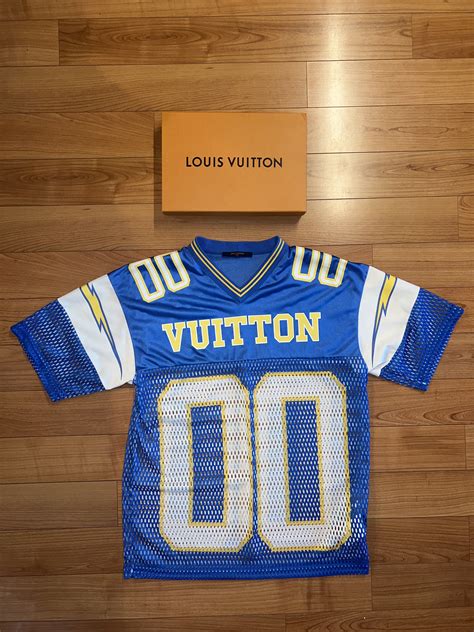 louis vuitton print jersey t shirt|louis vuitton chargers jersey.